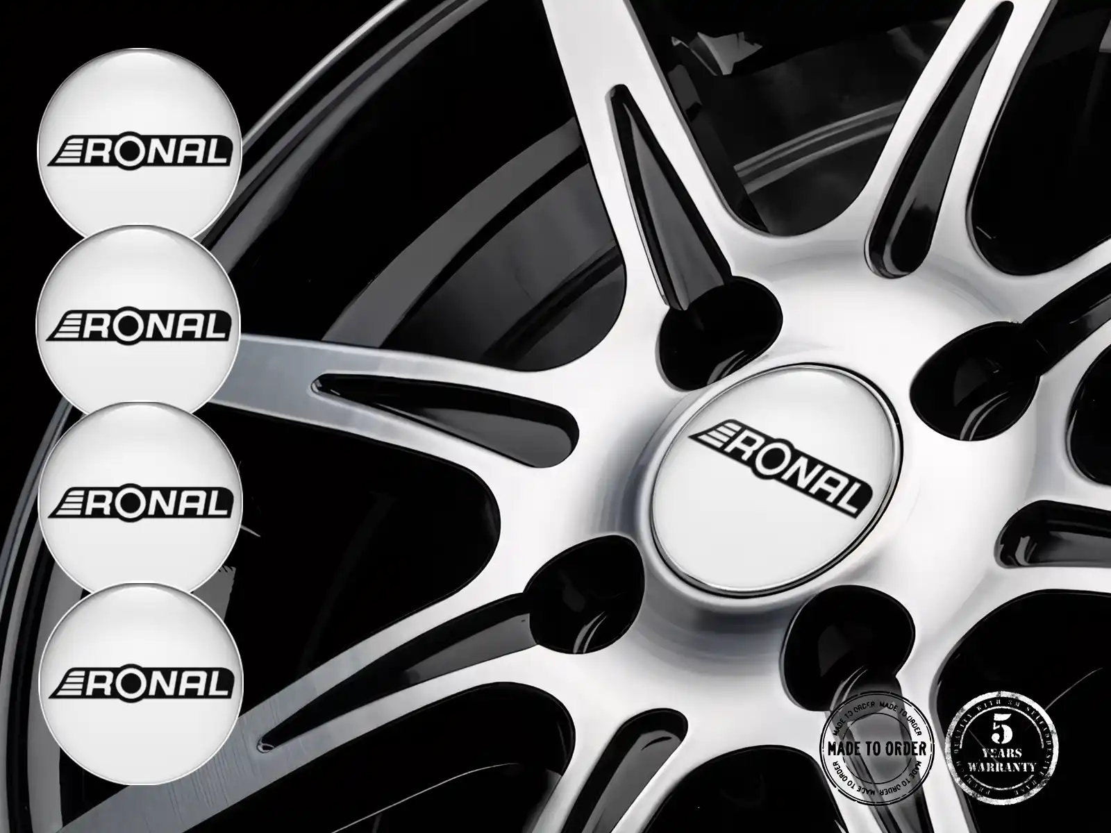 Ronal Dome-Sticker-Logo Premium Silikon-Design